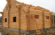 Строительство дома из оцилиндрованного бревна